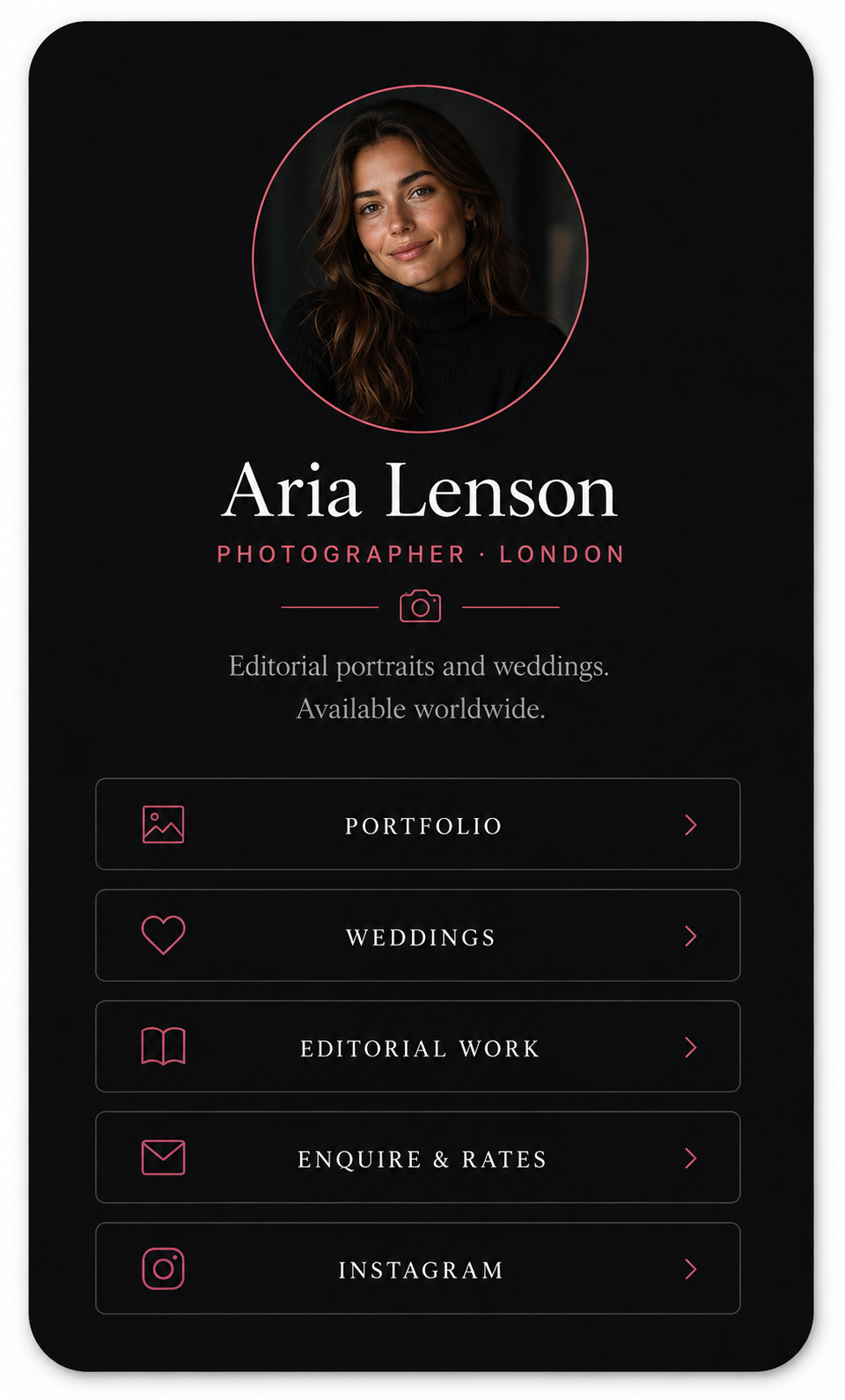 Lens Linkbook Template
